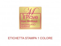 Etichette adesive per fioristi, fiorai e vivaisti (mm 25x25)  (cod.28G)
